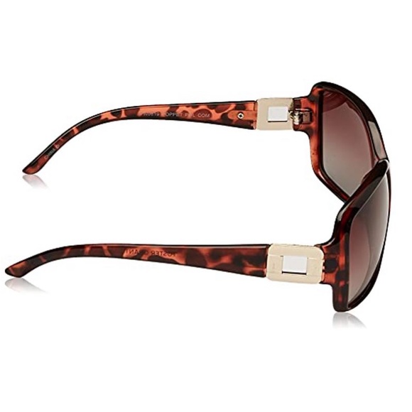 Foster Grant Women’s Poppet polarized rectangular sunglasses tortoise/brown - Picture 2 of 8